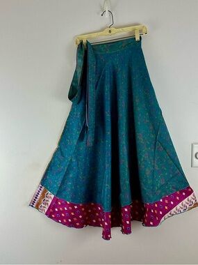 Reversible Maxi Wrap Skirt